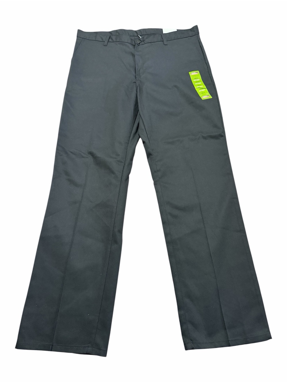 NWT Dickies Black Flat Front Straight-Leg Flex Men Size 38x32 Workwear Casual